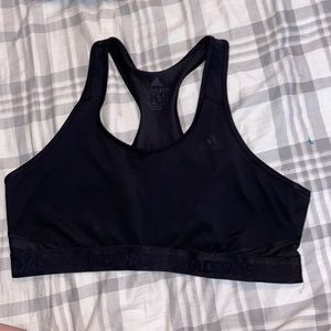 Black Adidas sports bra